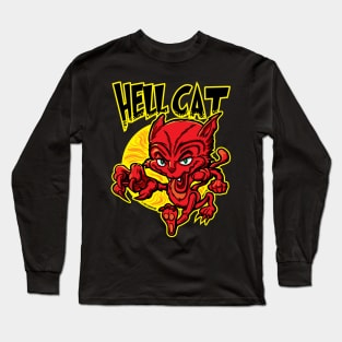 Hell Cat Strut Long Sleeve T-Shirt